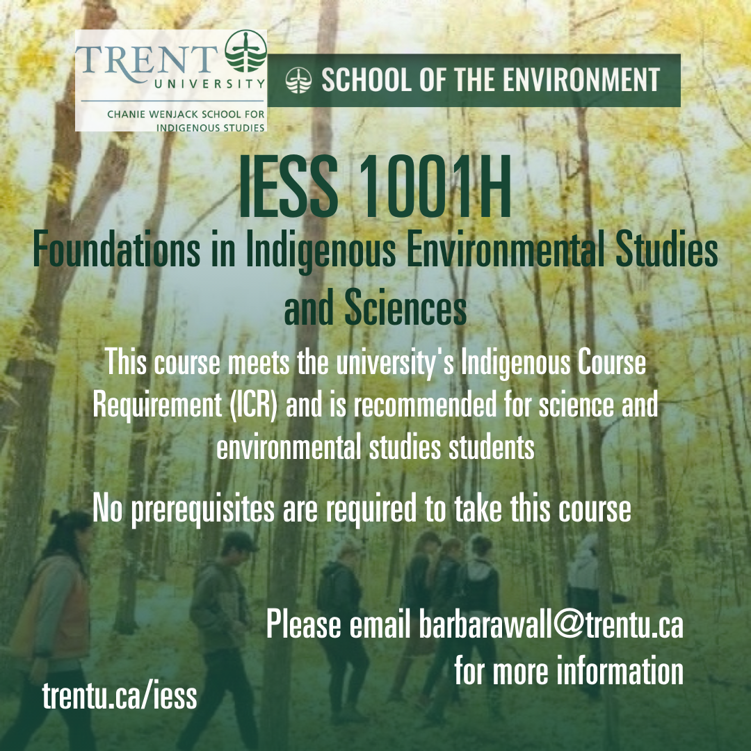IESS Courses Indigenous Environmental Studies and Sciences Trent